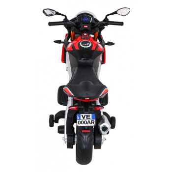 Aprilia Tuono V4 Motor na akumulator dla dzieci Czerwony + Panel MP3 + Kółka pomocnicze + Wolny Start